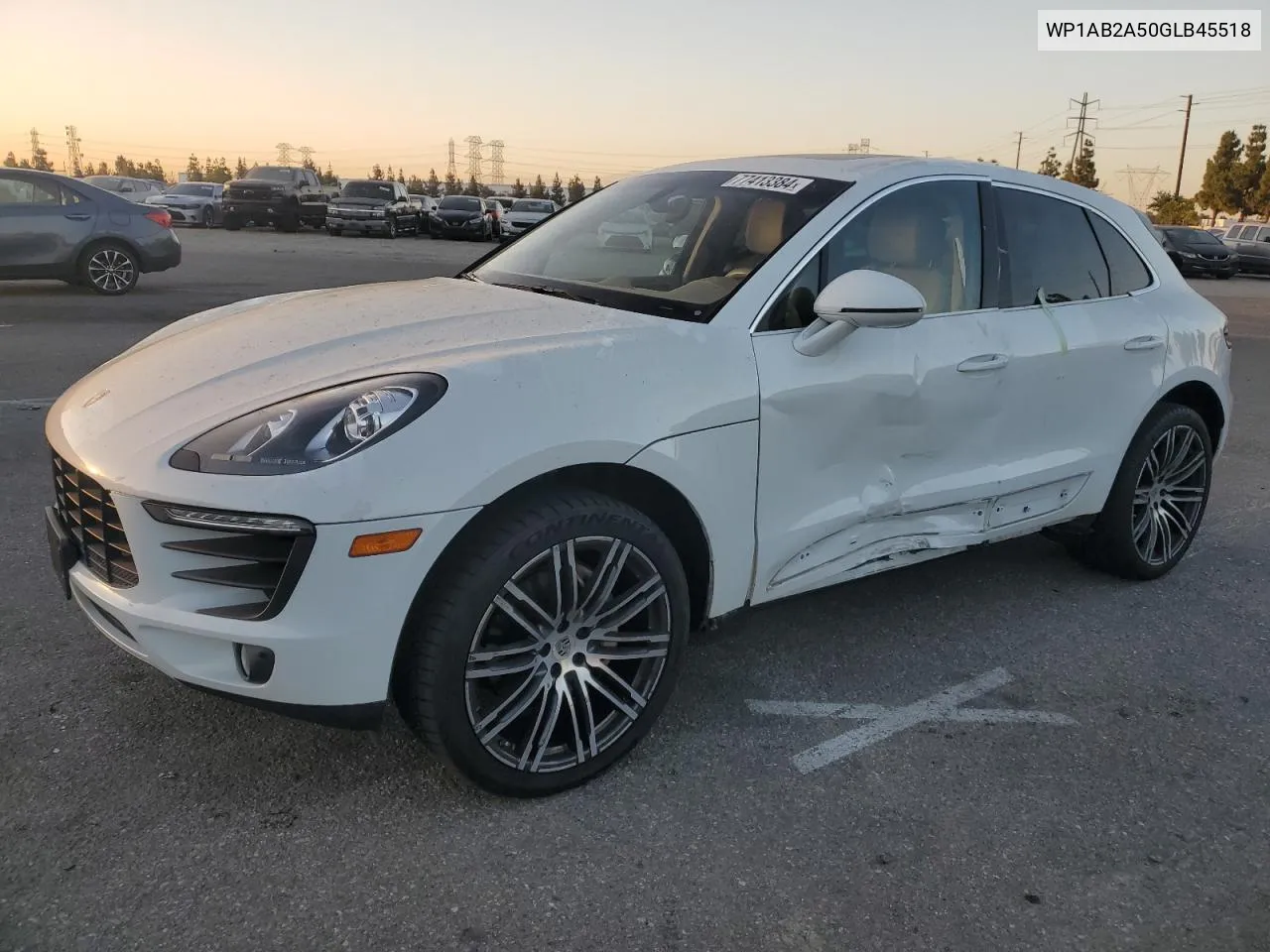 2016 Porsche Macan S VIN: WP1AB2A50GLB45518 Lot: 77413384