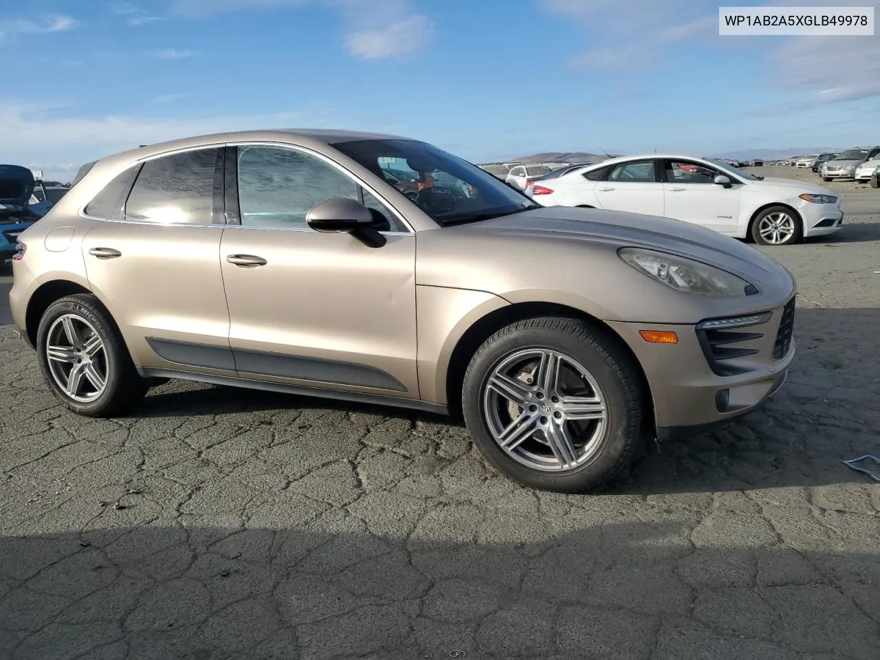 2016 Porsche Macan S VIN: WP1AB2A5XGLB49978 Lot: 78615164