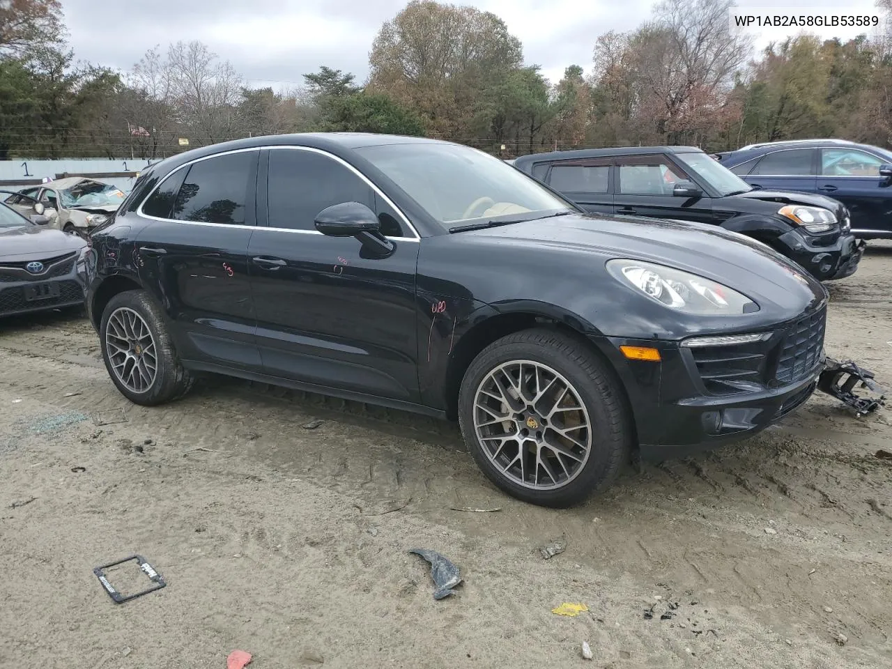 2016 Porsche Macan S VIN: WP1AB2A58GLB53589 Lot: 79664014