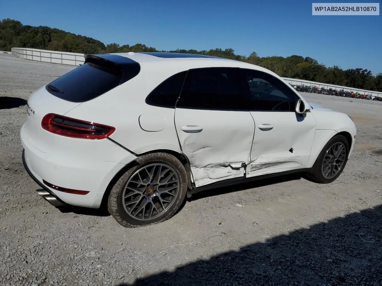 2017 Porsche Macan S VIN: WP1AB2A52HLB10870 Lot: 75424604