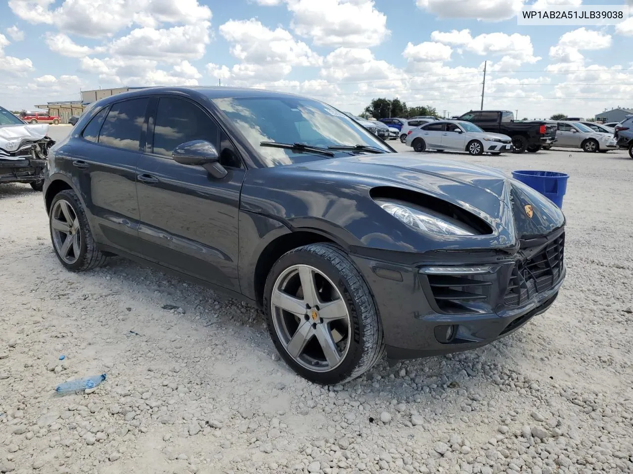 2018 Porsche Macan S VIN: WP1AB2A51JLB39038 Lot: 72520904