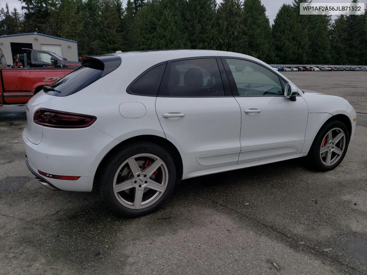 2018 Porsche Macan Turbo VIN: WP1AF2A56JLB71522 Lot: 72813694