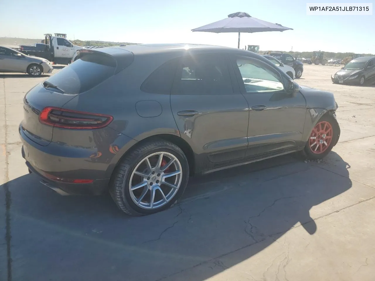 2018 Porsche Macan Turbo VIN: WP1AF2A51JLB71315 Lot: 72936414