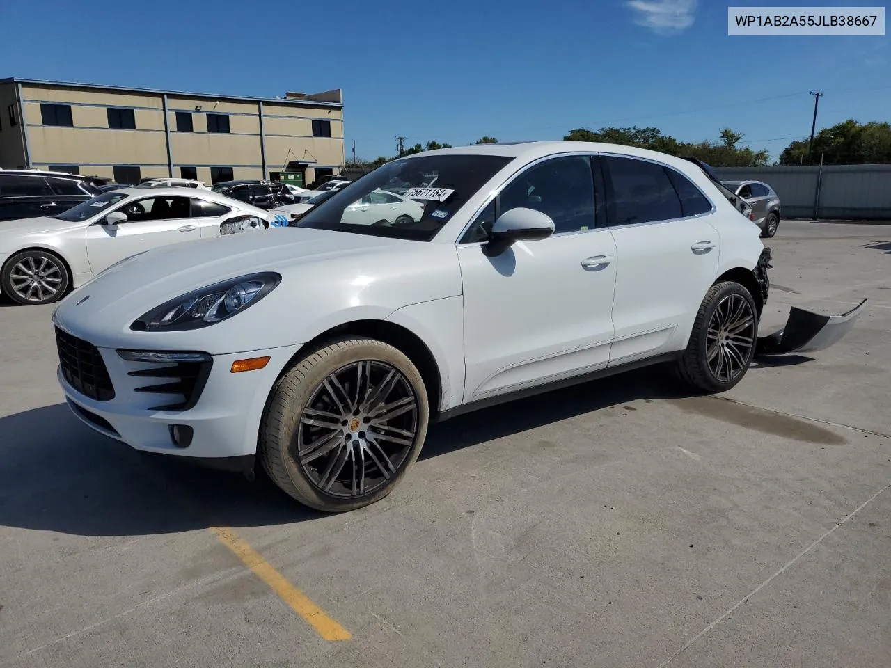 2018 Porsche Macan S VIN: WP1AB2A55JLB38667 Lot: 75671164