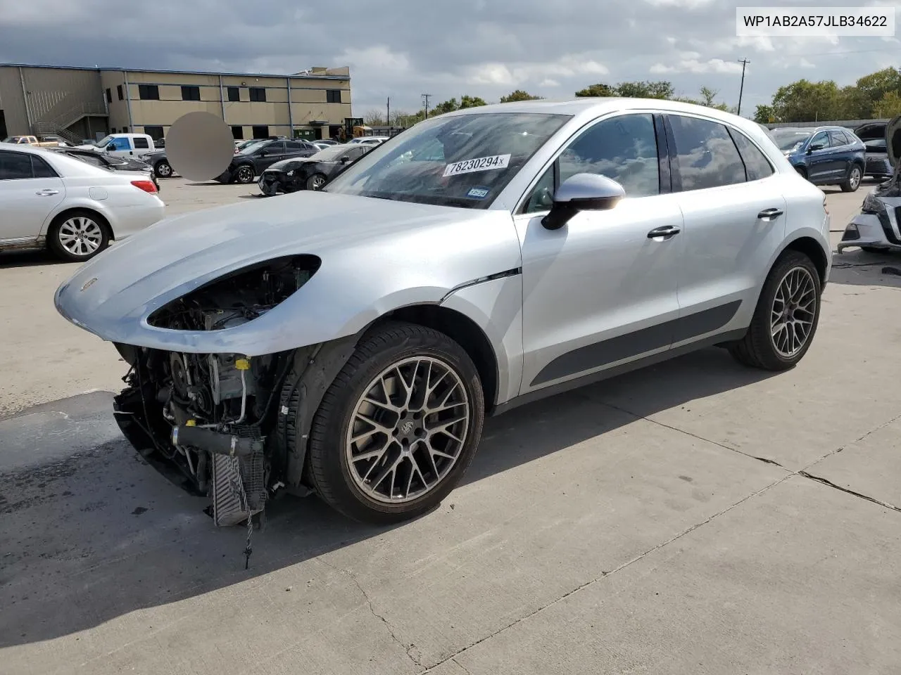 2018 Porsche Macan S VIN: WP1AB2A57JLB34622 Lot: 78230294