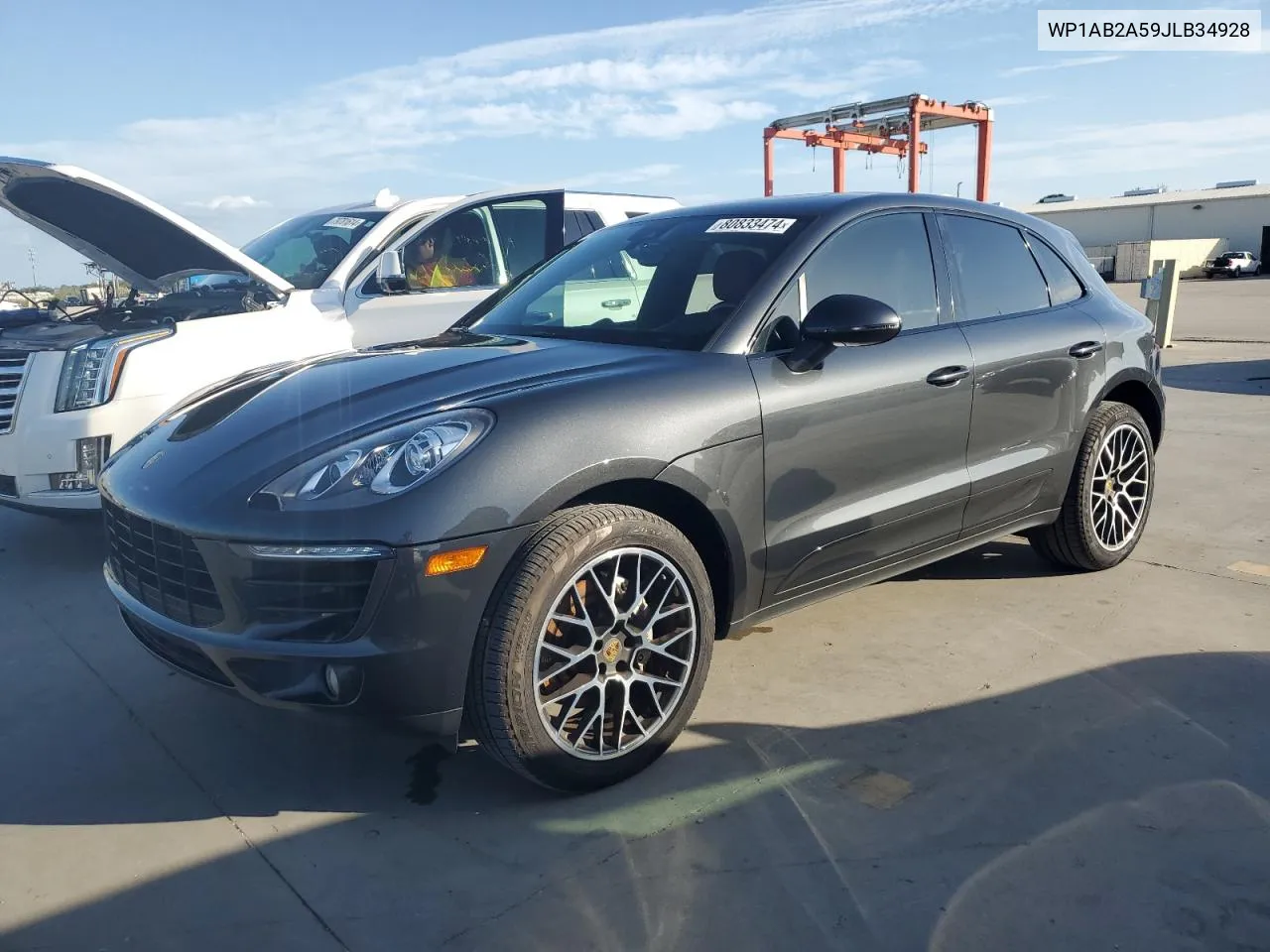 2018 Porsche Macan S VIN: WP1AB2A59JLB34928 Lot: 80833474