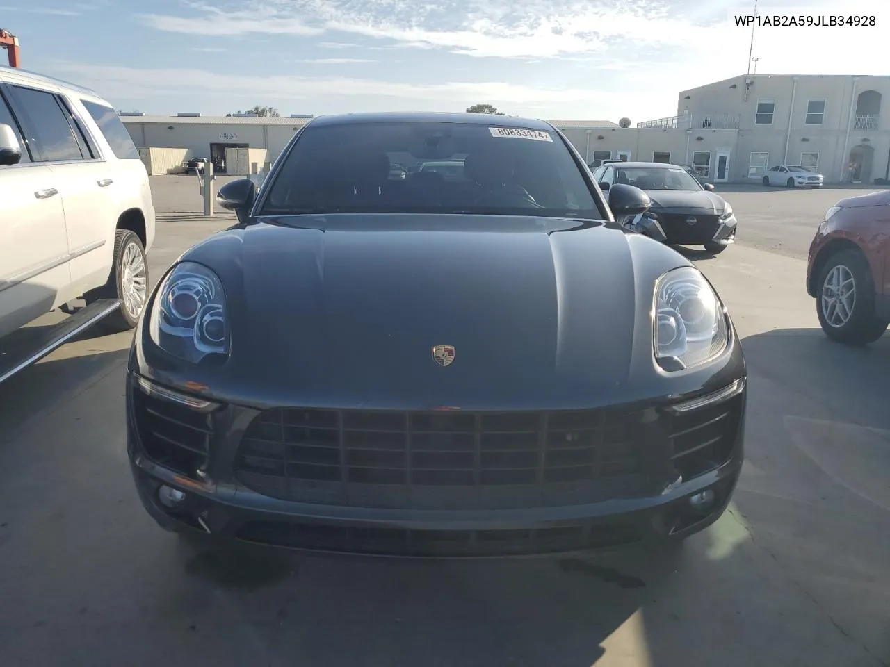 2018 Porsche Macan S VIN: WP1AB2A59JLB34928 Lot: 80833474