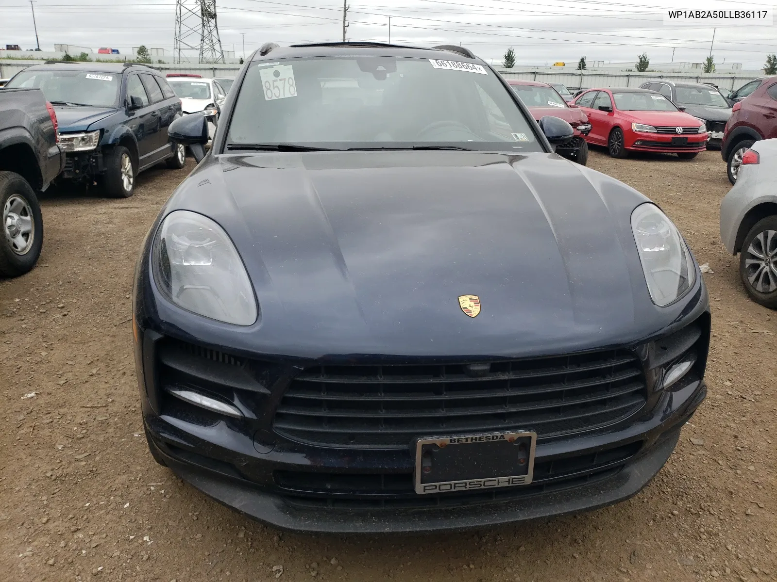 2020 Porsche Macan S VIN: WP1AB2A50LLB36117 Lot: 66188664