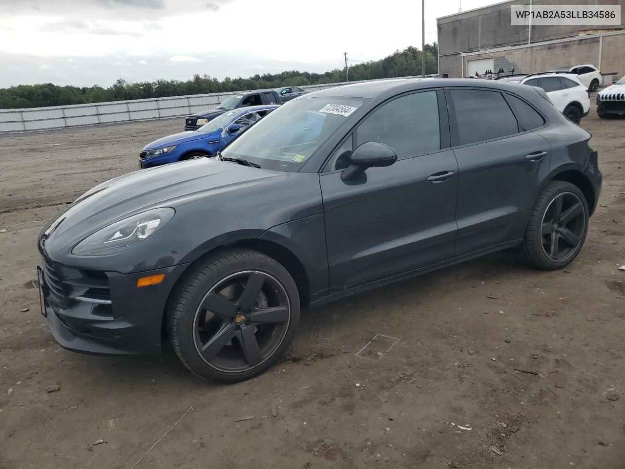 2020 Porsche Macan S VIN: WP1AB2A53LLB34586 Lot: 72304564