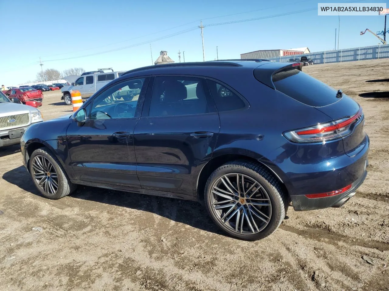 2020 Porsche Macan S VIN: WP1AB2A5XLLB34830 Lot: 81063594