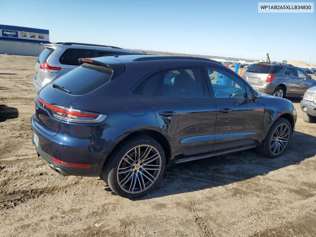 2020 Porsche Macan S VIN: WP1AB2A5XLLB34830 Lot: 81063594