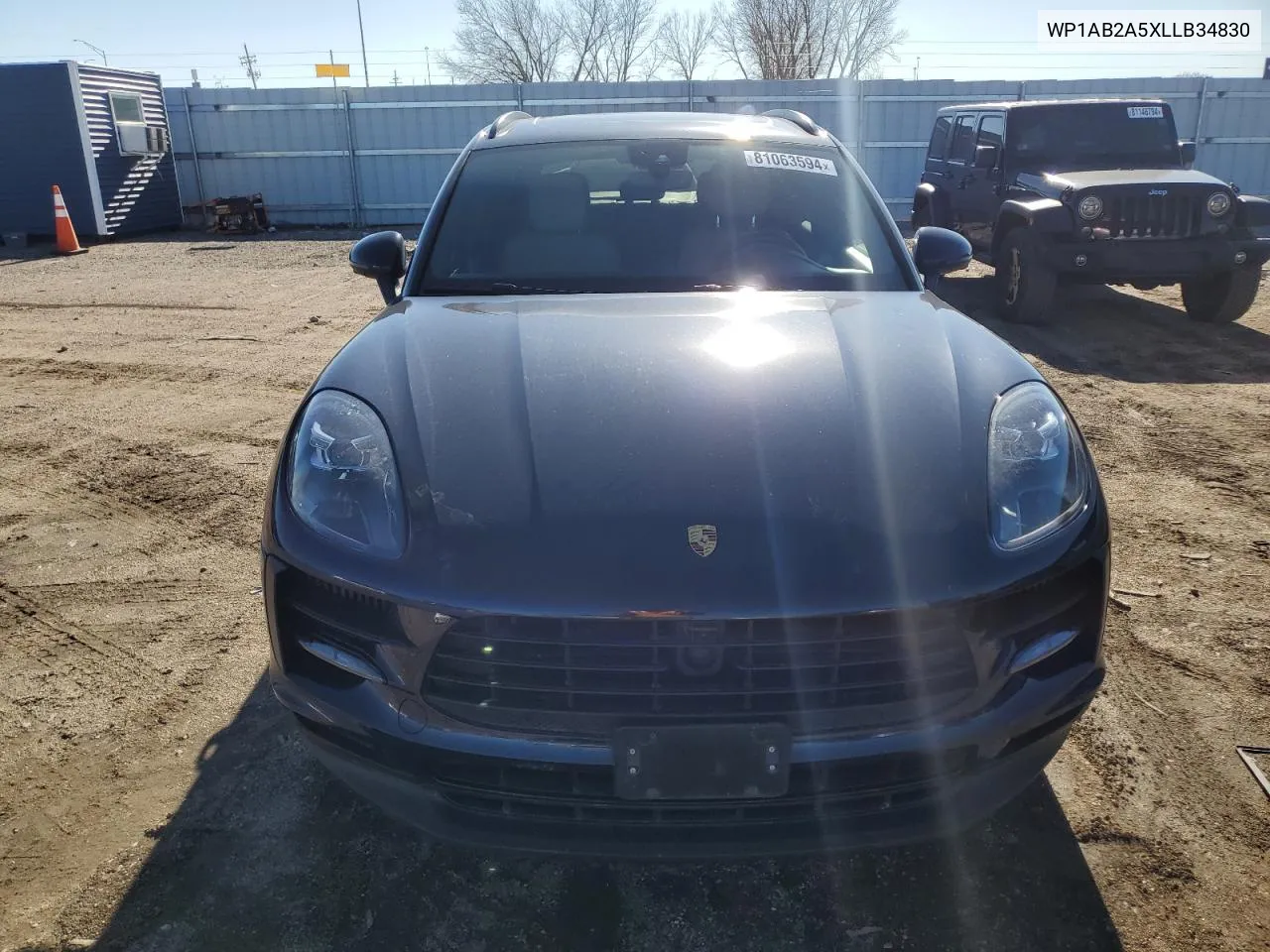 2020 Porsche Macan S VIN: WP1AB2A5XLLB34830 Lot: 81063594