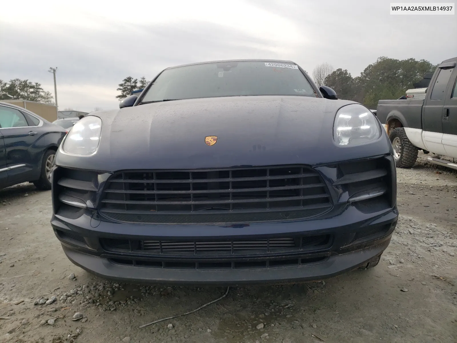 2021 Porsche Macan VIN: WP1AA2A5XMLB14937 Lot: 42006234