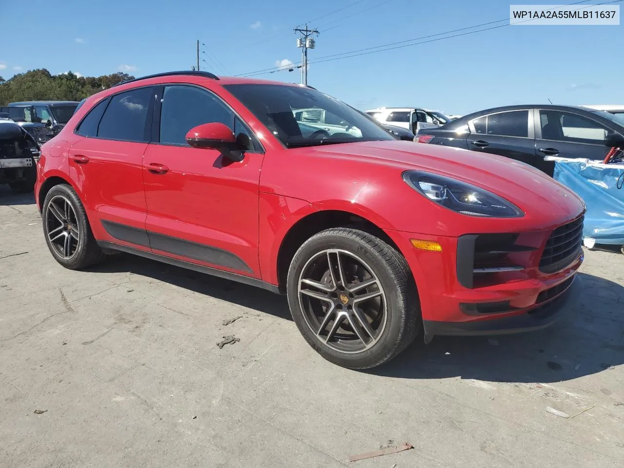 2021 Porsche Macan VIN: WP1AA2A55MLB11637 Lot: 71638944