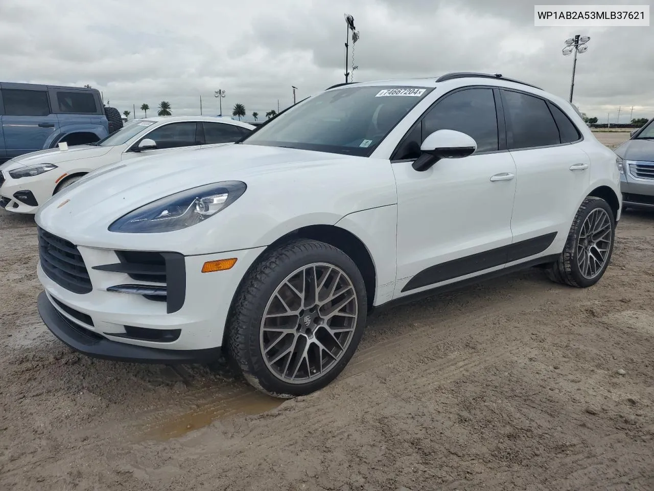 2021 Porsche Macan S VIN: WP1AB2A53MLB37621 Lot: 74667204