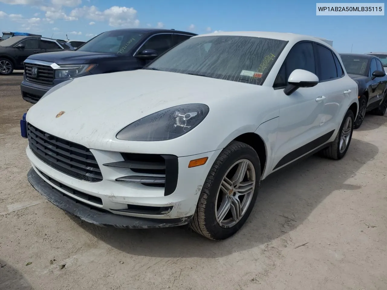 2021 Porsche Macan S VIN: WP1AB2A50MLB35115 Lot: 75048294