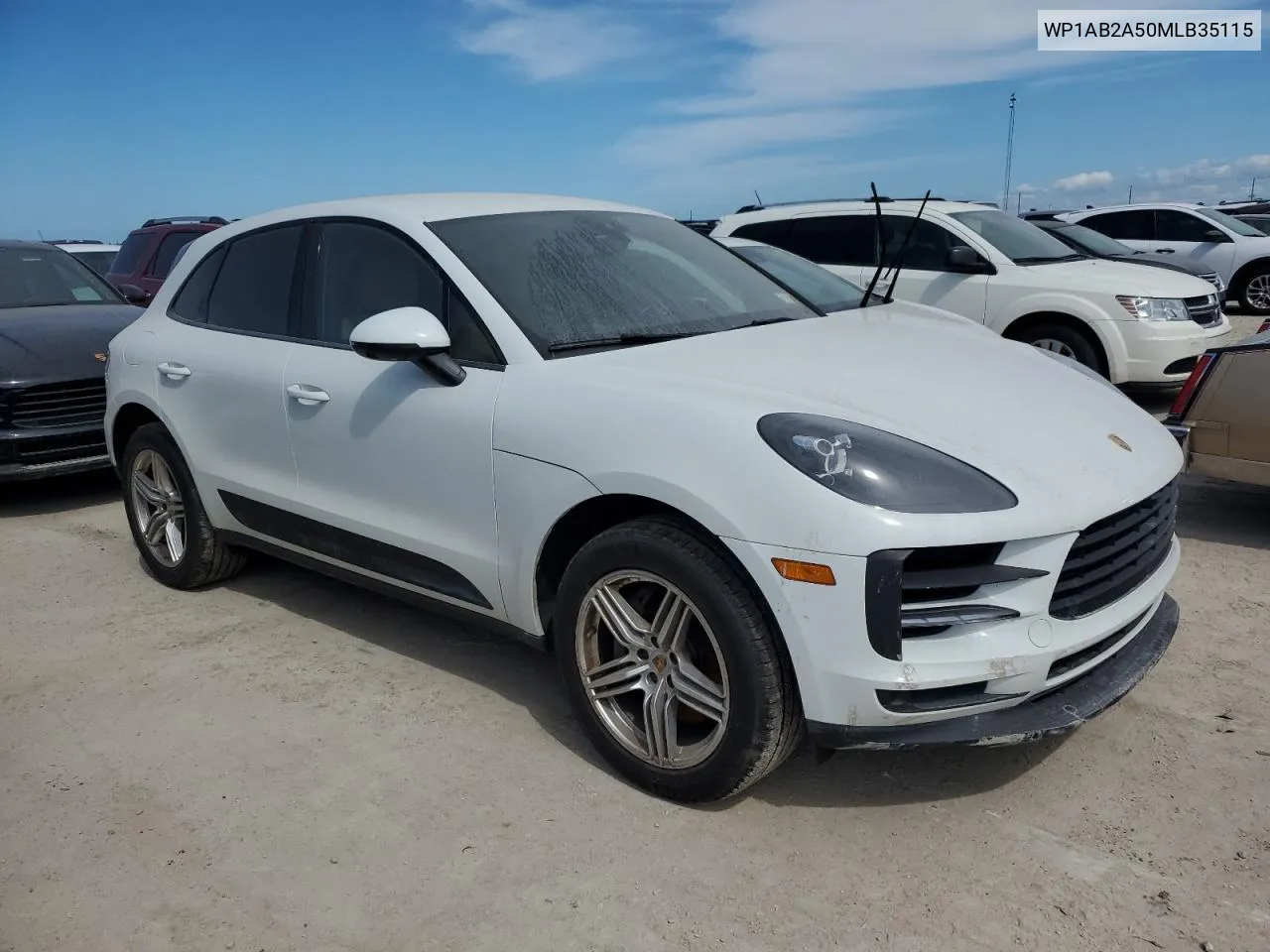 2021 Porsche Macan S VIN: WP1AB2A50MLB35115 Lot: 75048294