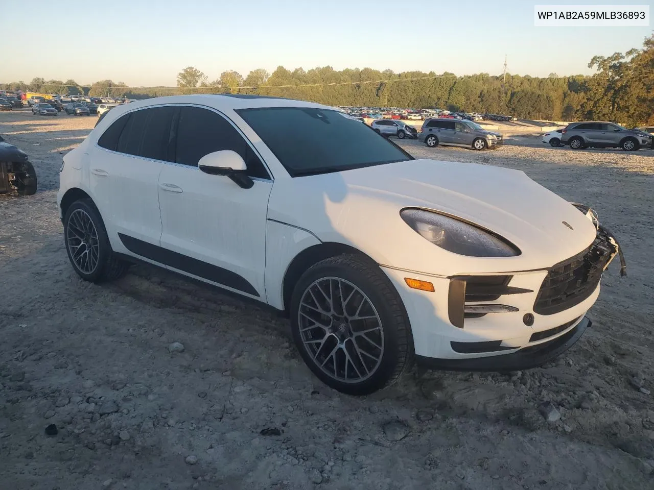 2021 Porsche Macan S VIN: WP1AB2A59MLB36893 Lot: 75198264