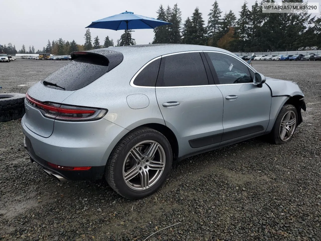 2021 Porsche Macan S VIN: WP1AB2A57MLB35290 Lot: 78422624