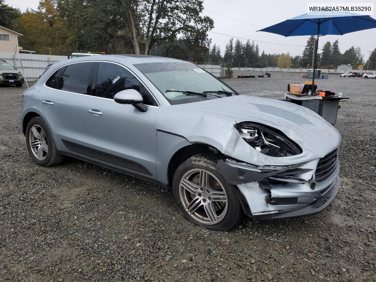 2021 Porsche Macan S VIN: WP1AB2A57MLB35290 Lot: 78422624