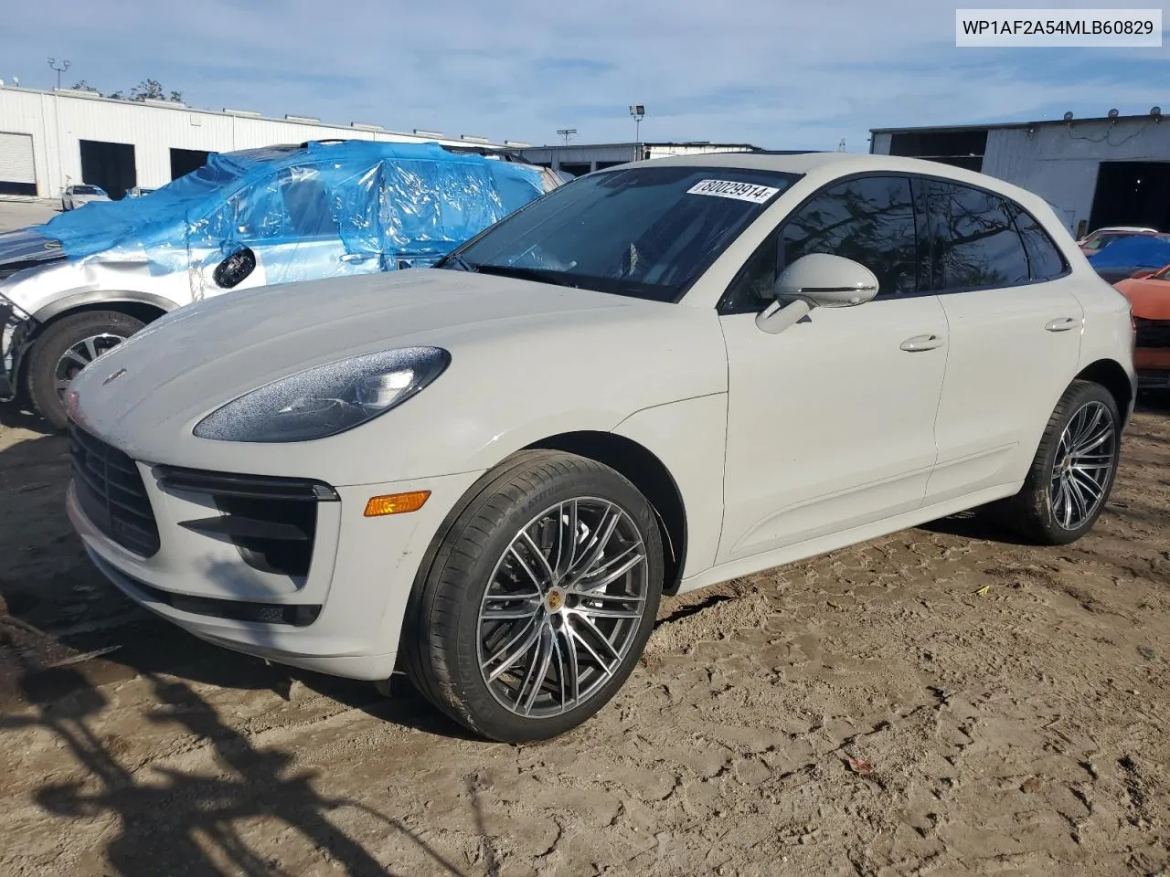 2021 Porsche Macan Turbo VIN: WP1AF2A54MLB60829 Lot: 80029914