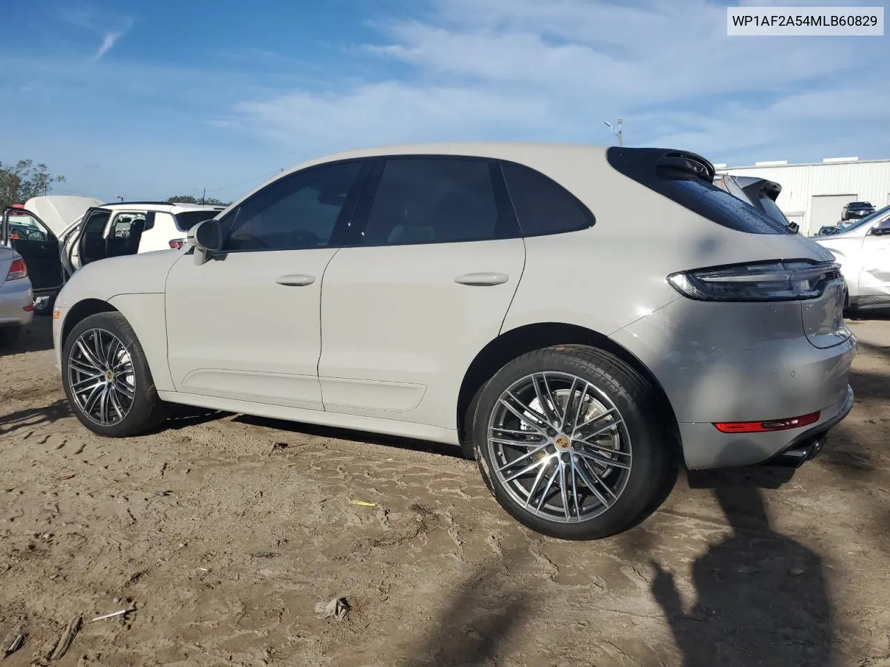 2021 Porsche Macan Turbo VIN: WP1AF2A54MLB60829 Lot: 80029914