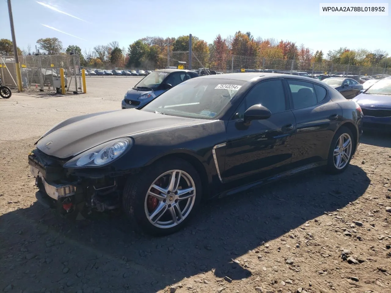 2011 Porsche Panamera 2 VIN: WP0AA2A78BL018952 Lot: 75743254