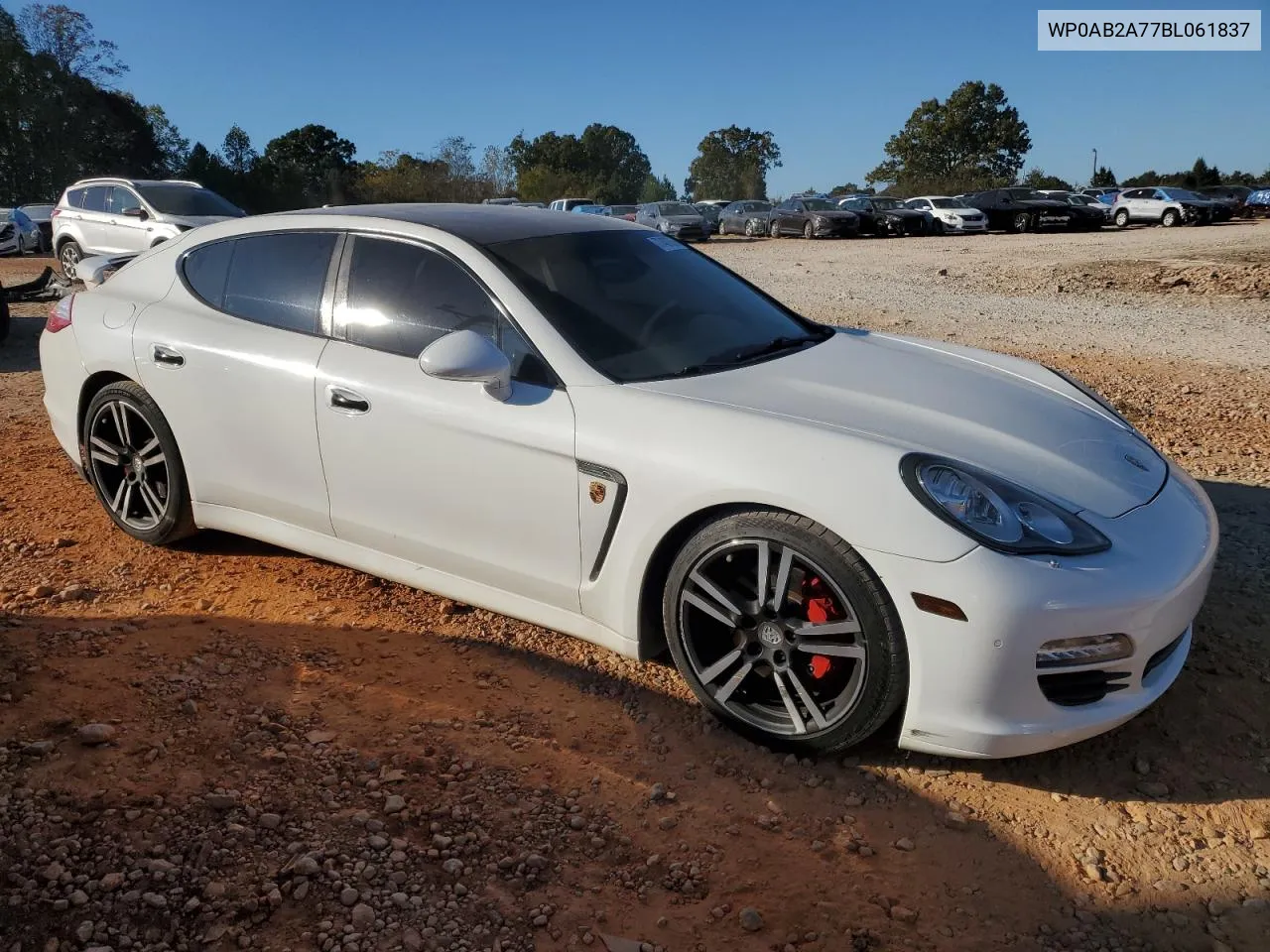 2011 Porsche Panamera S VIN: WP0AB2A77BL061837 Lot: 77407054