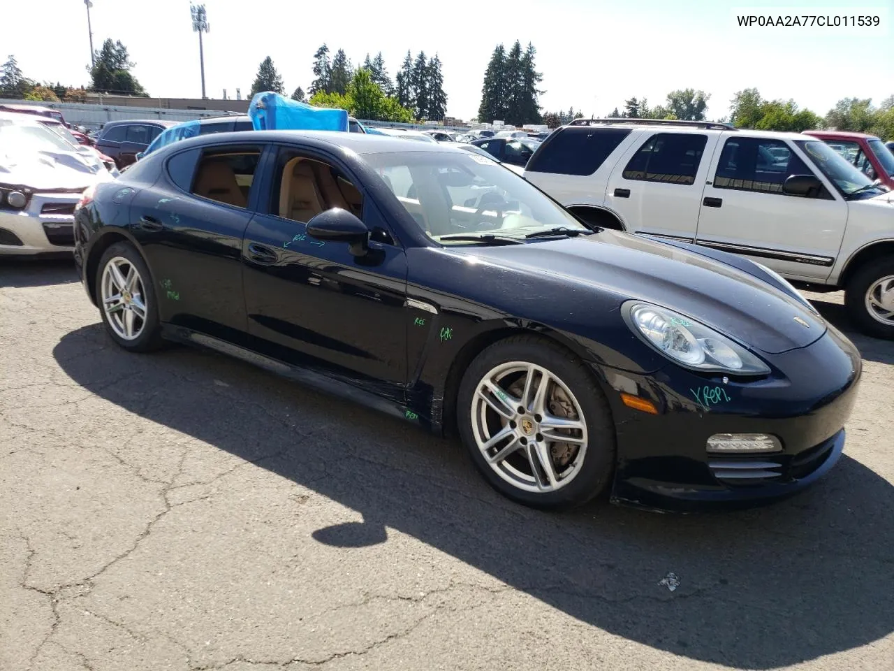 2012 Porsche Panamera 2 VIN: WP0AA2A77CL011539 Lot: 58954674