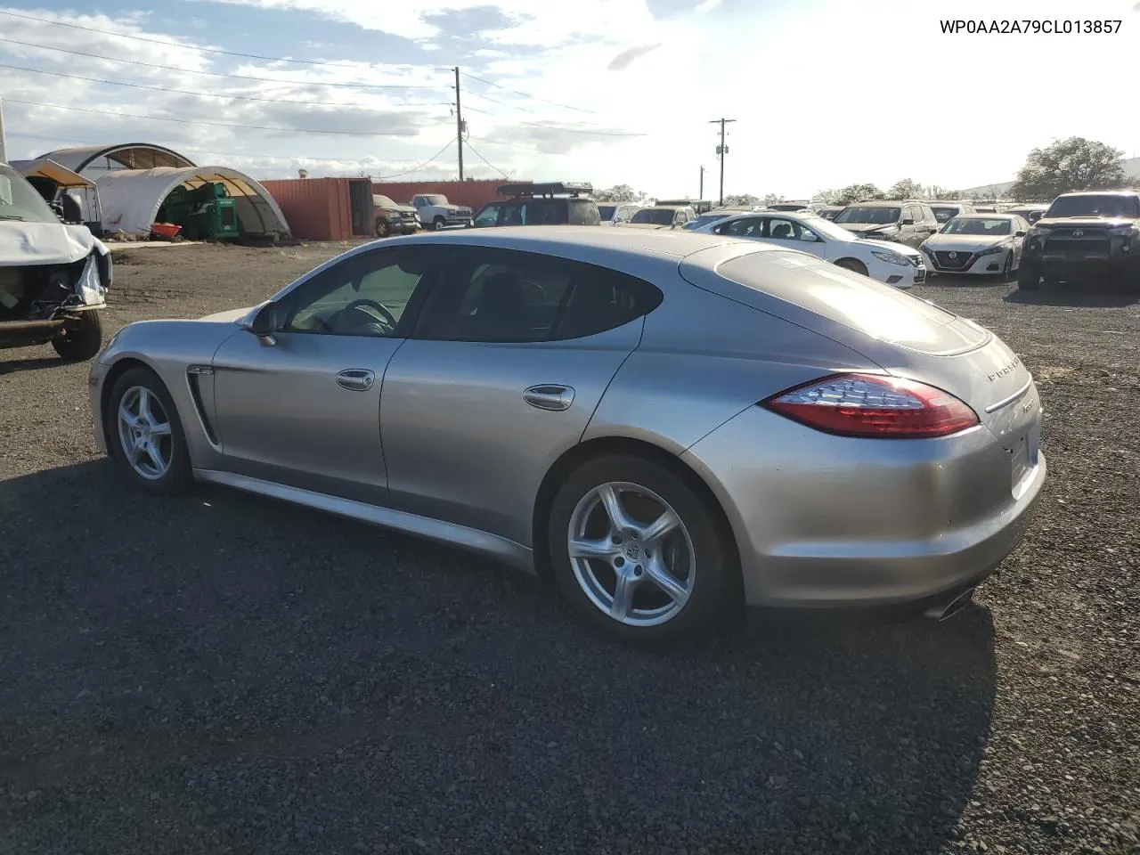 2012 Porsche Panamera 2 VIN: WP0AA2A79CL013857 Lot: 73779864