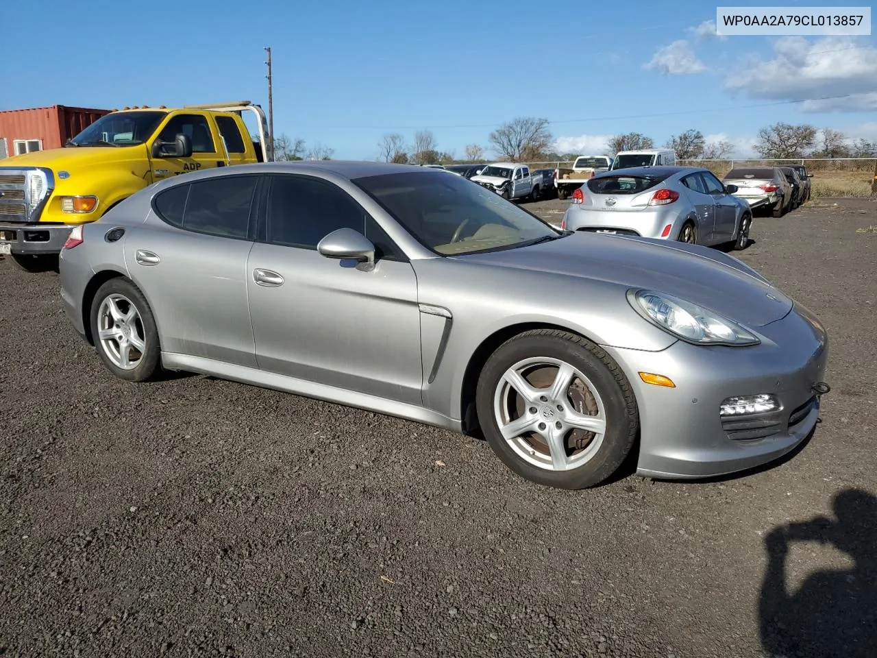 2012 Porsche Panamera 2 VIN: WP0AA2A79CL013857 Lot: 73779864