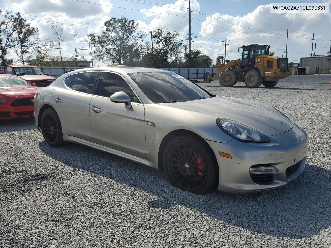 2012 Porsche Panamera Turbo VIN: WP0AC2A71CL090331 Lot: 76423854