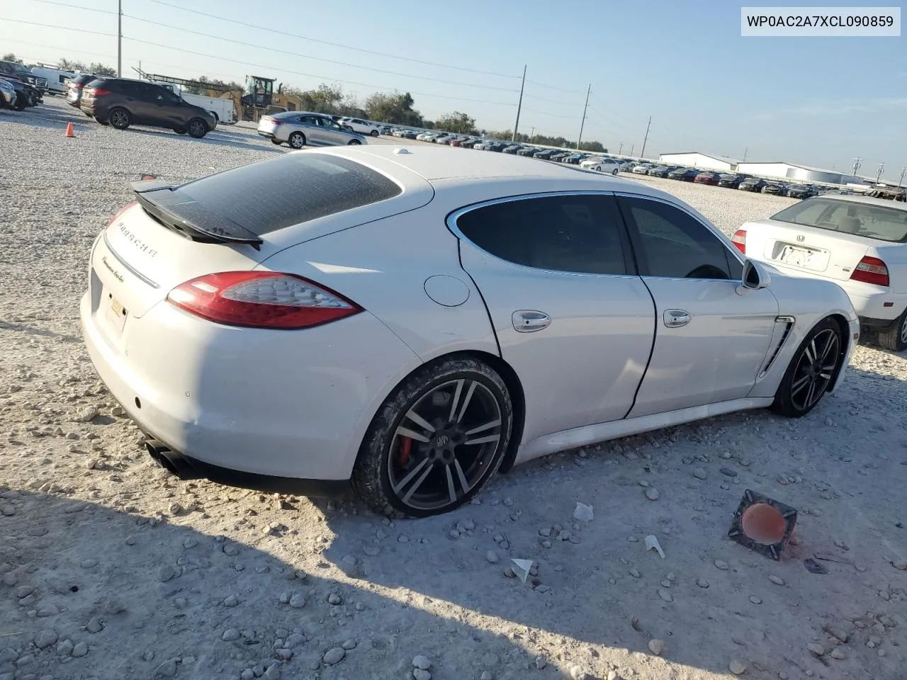 2012 Porsche Panamera Turbo VIN: WP0AC2A7XCL090859 Lot: 80329554