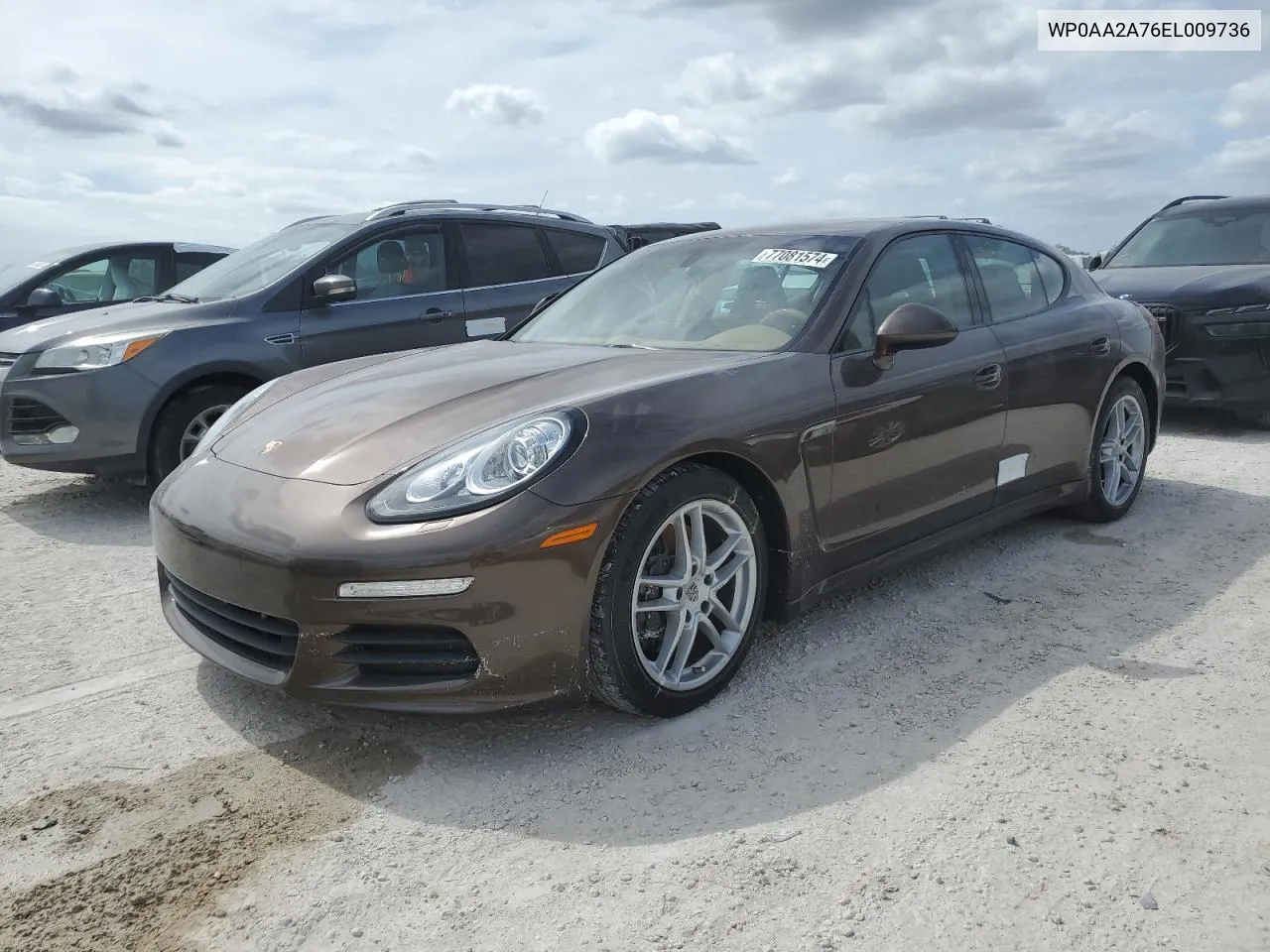 2014 Porsche Panamera 2 VIN: WP0AA2A76EL009736 Lot: 77081574