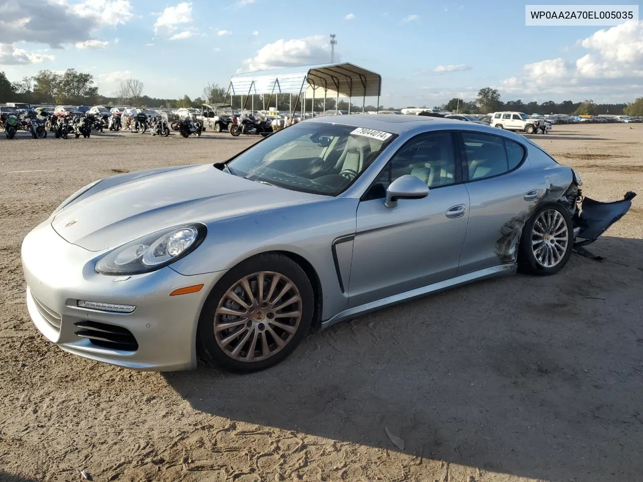 2014 Porsche Panamera 2 VIN: WP0AA2A70EL005035 Lot: 79044014