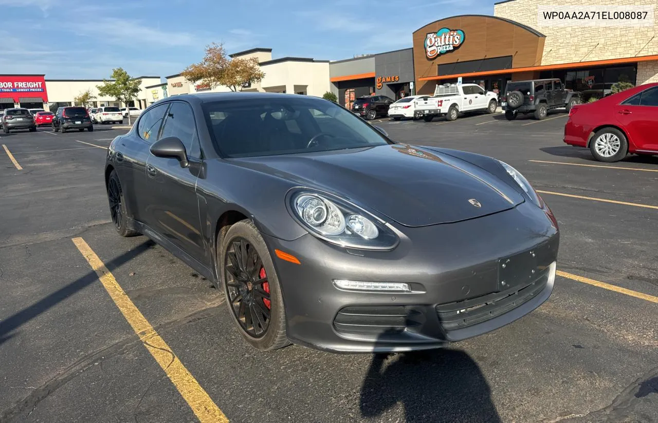 2014 Porsche Panamera 2 VIN: WP0AA2A71EL008087 Lot: 79300044