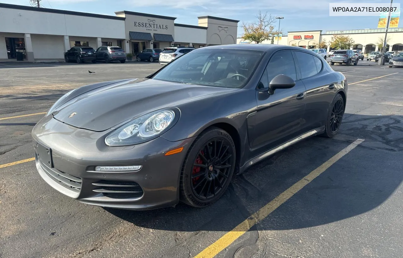 2014 Porsche Panamera 2 VIN: WP0AA2A71EL008087 Lot: 79300044