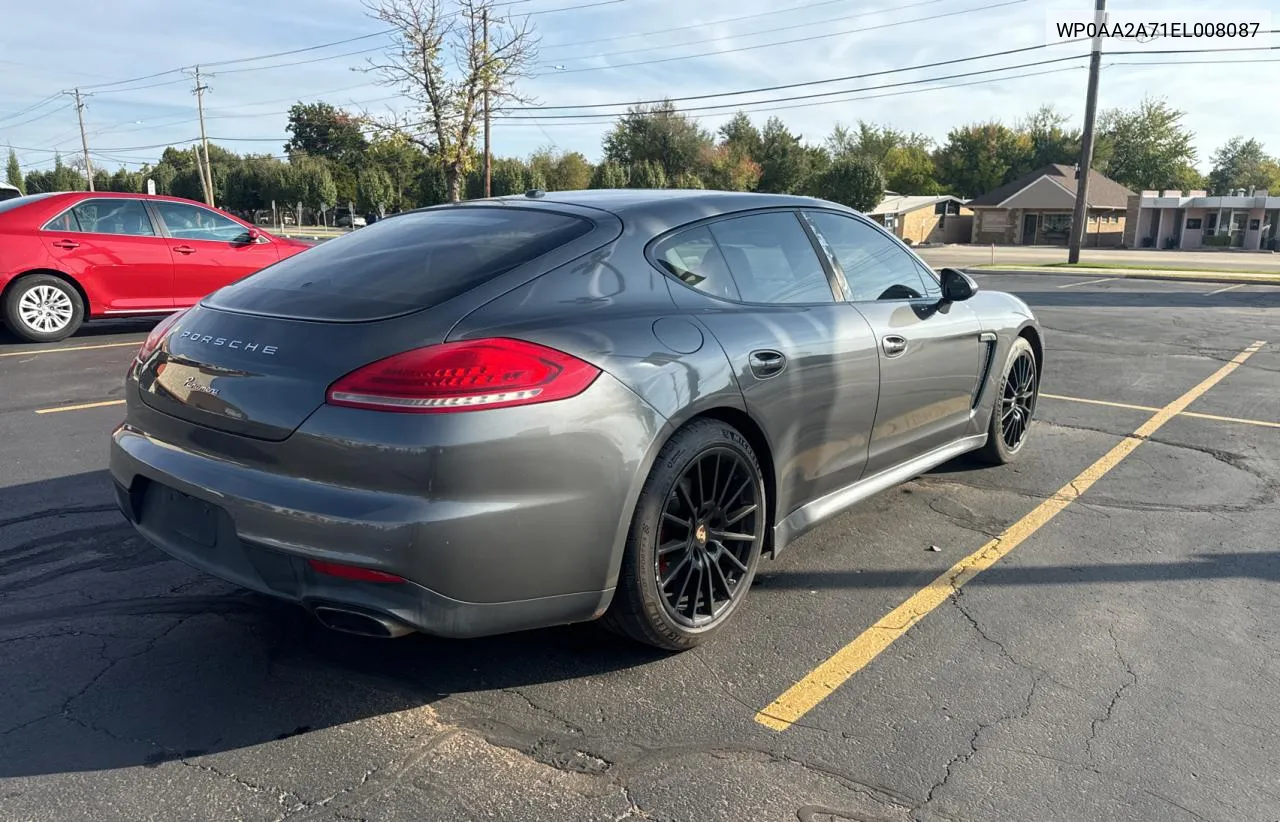 2014 Porsche Panamera 2 VIN: WP0AA2A71EL008087 Lot: 79300044