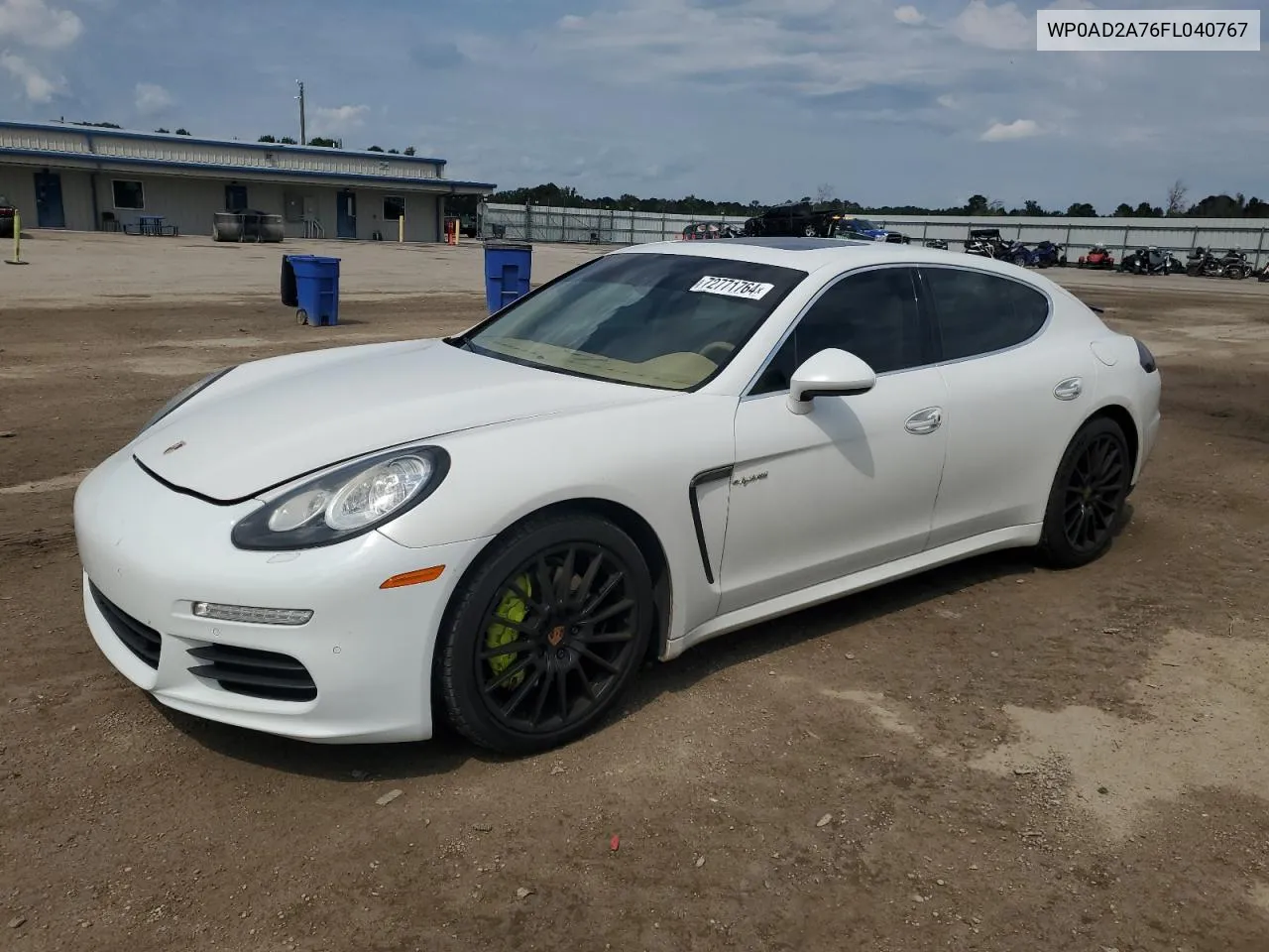 2015 Porsche Panamera Se Hybrid VIN: WP0AD2A76FL040767 Lot: 72771764