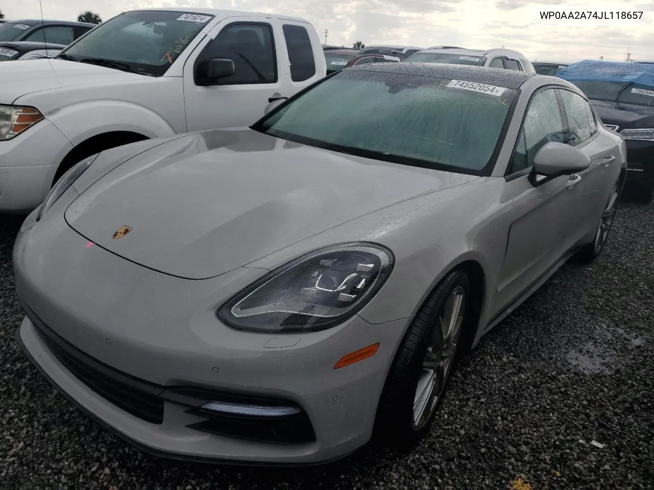 2018 Porsche Panamera 4 VIN: WP0AA2A74JL118657 Lot: 74552054