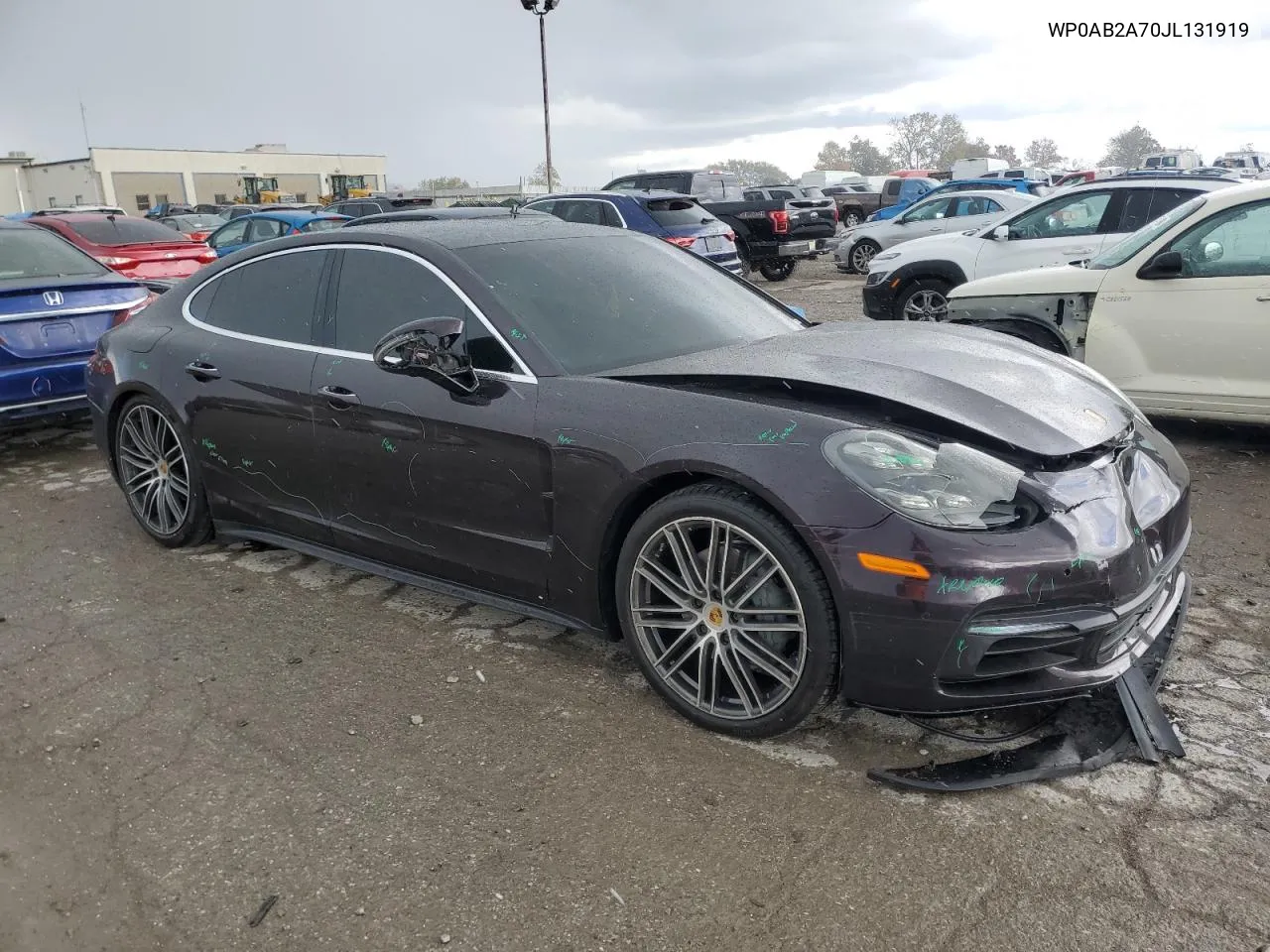 2018 Porsche Panamera 4S VIN: WP0AB2A70JL131919 Lot: 75862894