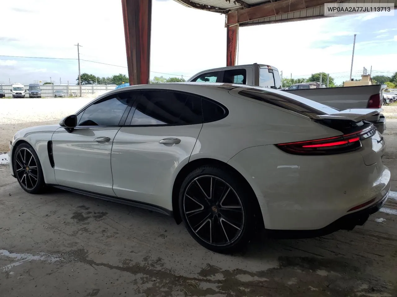 2018 Porsche Panamera 4 VIN: WP0AA2A77JL113713 Lot: 75928314