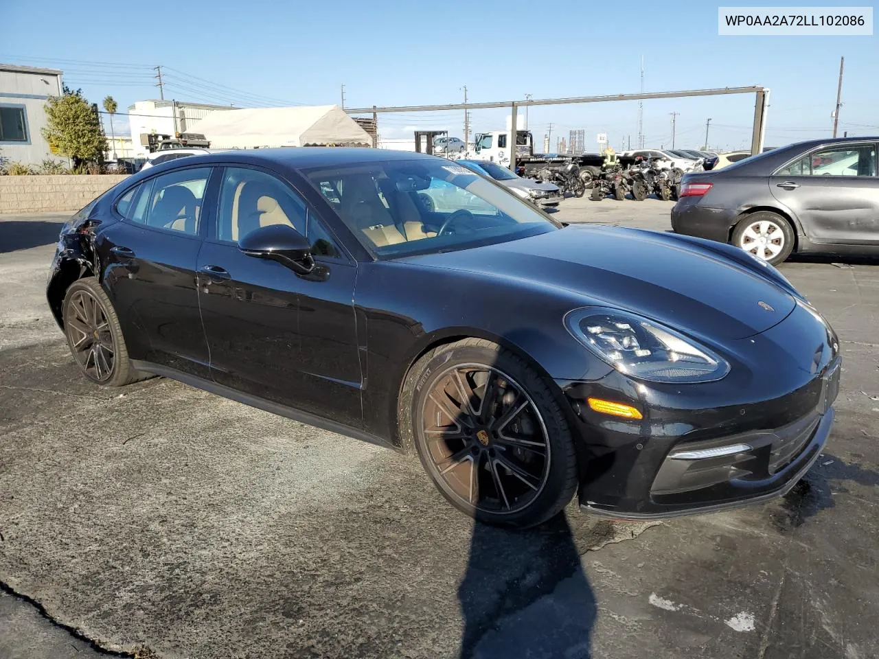 2020 Porsche Panamera Base VIN: WP0AA2A72LL102086 Lot: 77899734