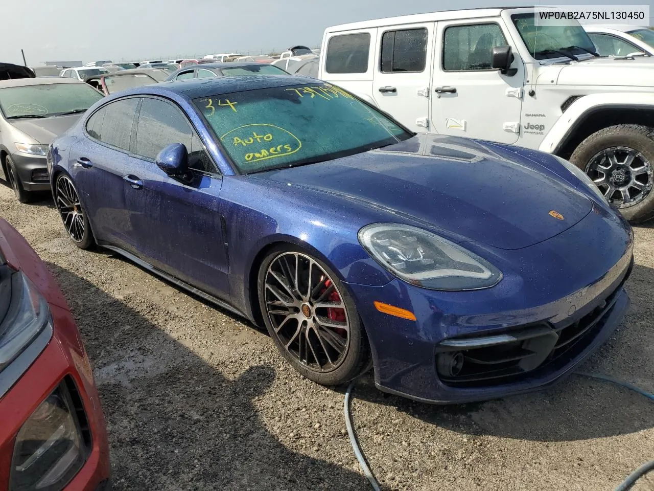 2022 Porsche Panamera 4S VIN: WP0AB2A75NL130450 Lot: 73975404