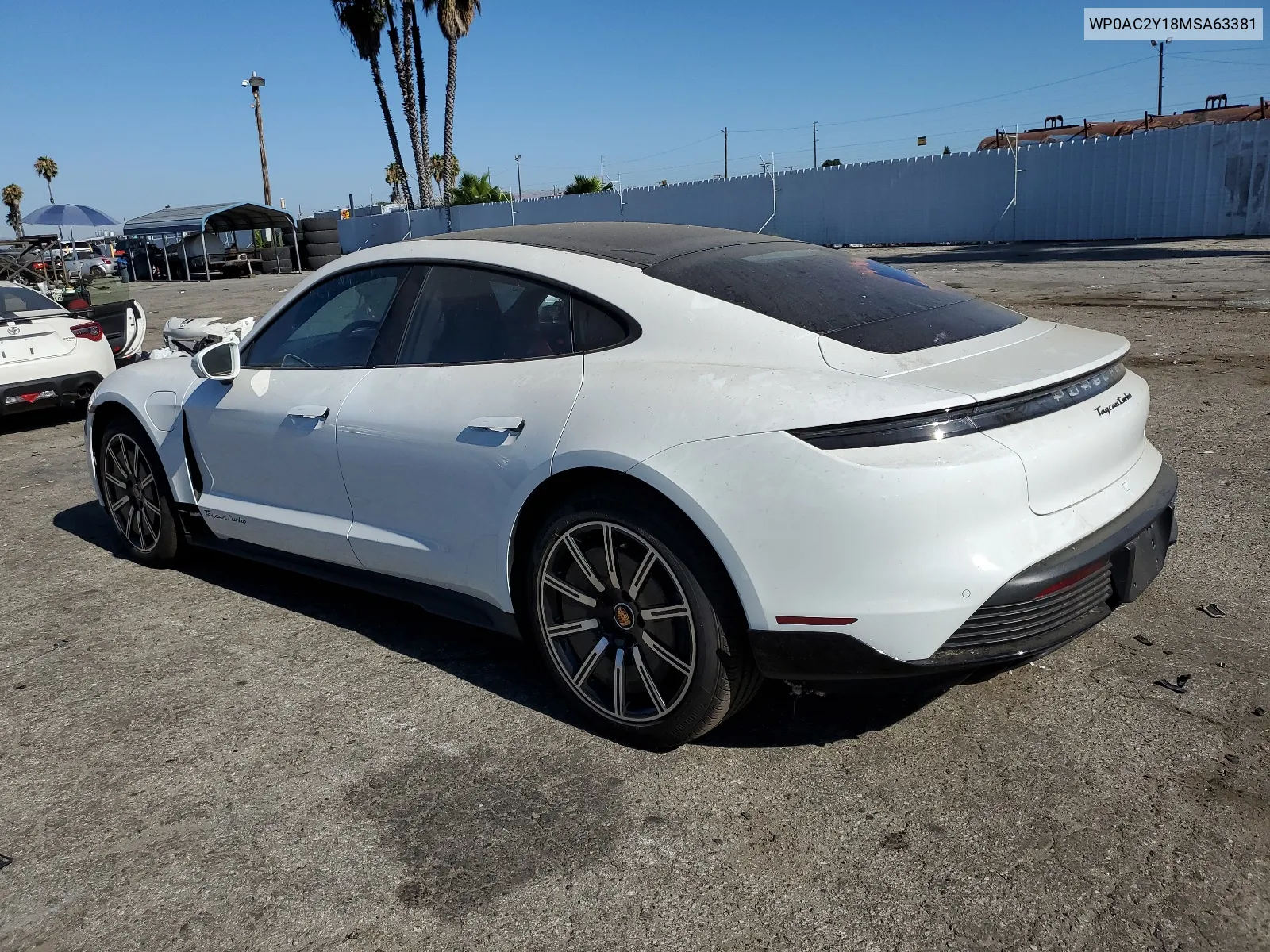 2021 Porsche Taycan Turbo VIN: WP0AC2Y18MSA63381 Lot: 62448334