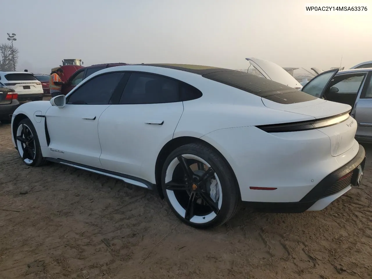 2021 Porsche Taycan Turbo VIN: WP0AC2Y14MSA63376 Lot: 76980294