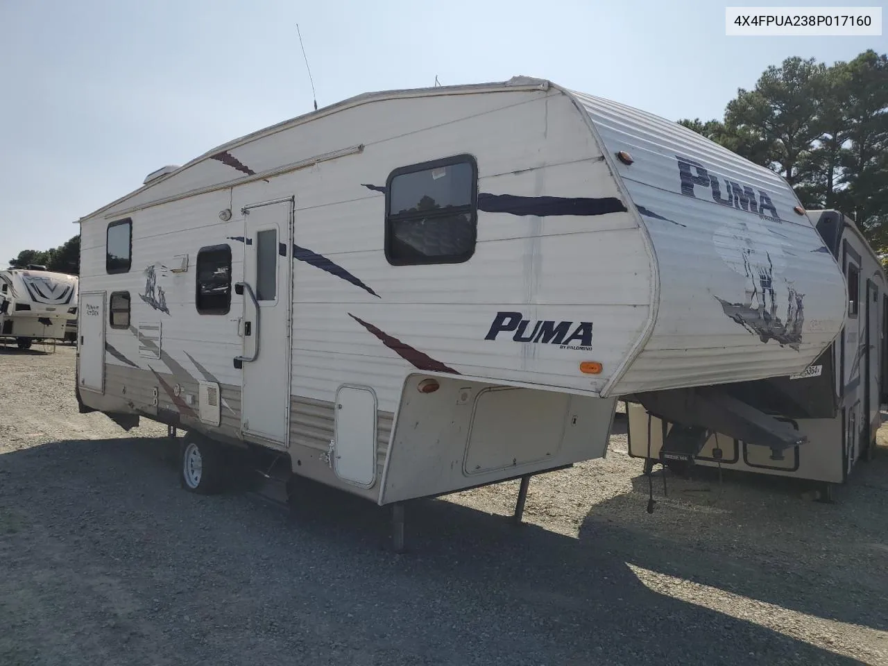 2008 Puma Trailer VIN: 4X4FPUA238P017160 Lot: 74957784