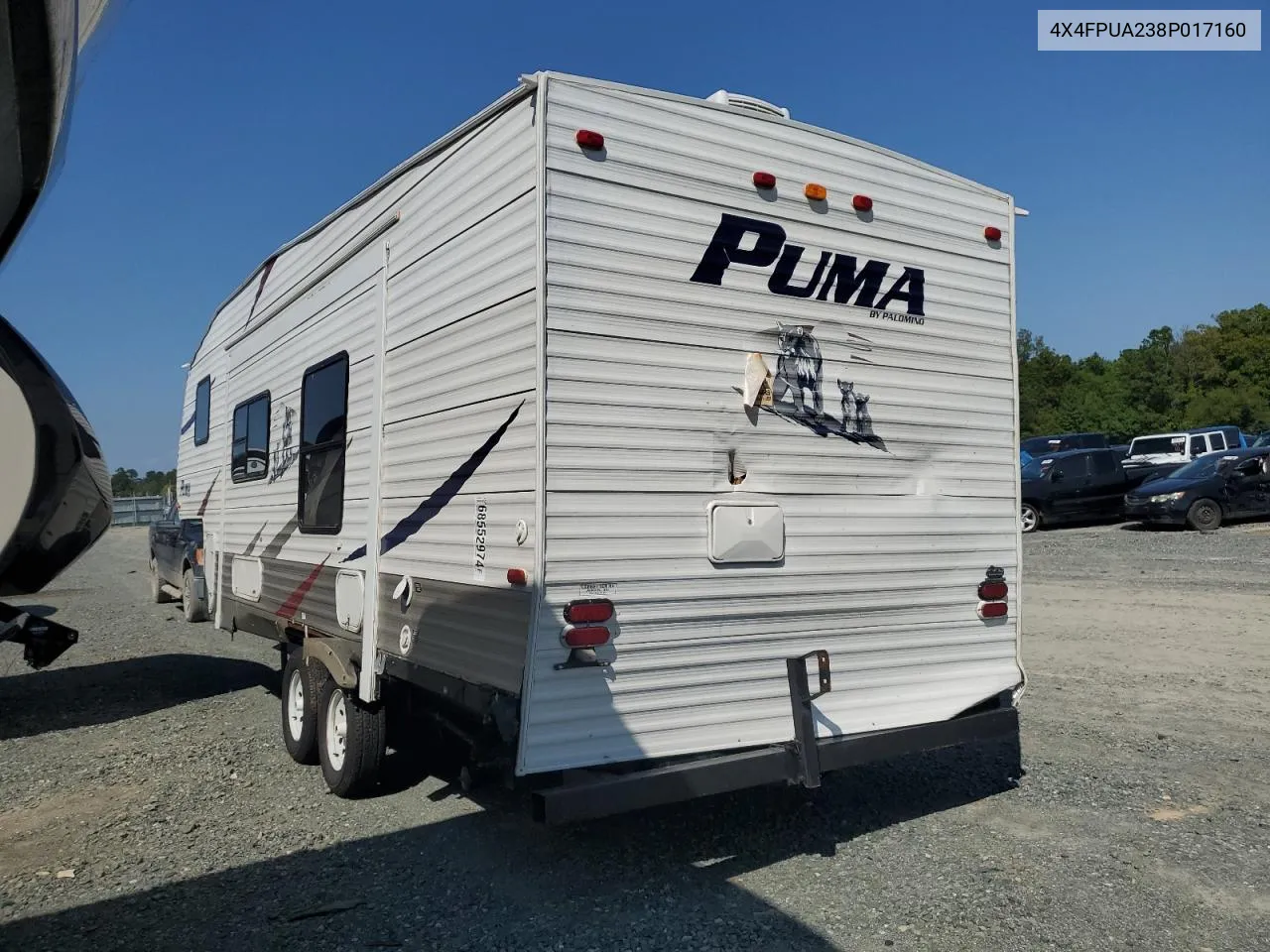 2008 Puma Trailer VIN: 4X4FPUA238P017160 Lot: 74957784