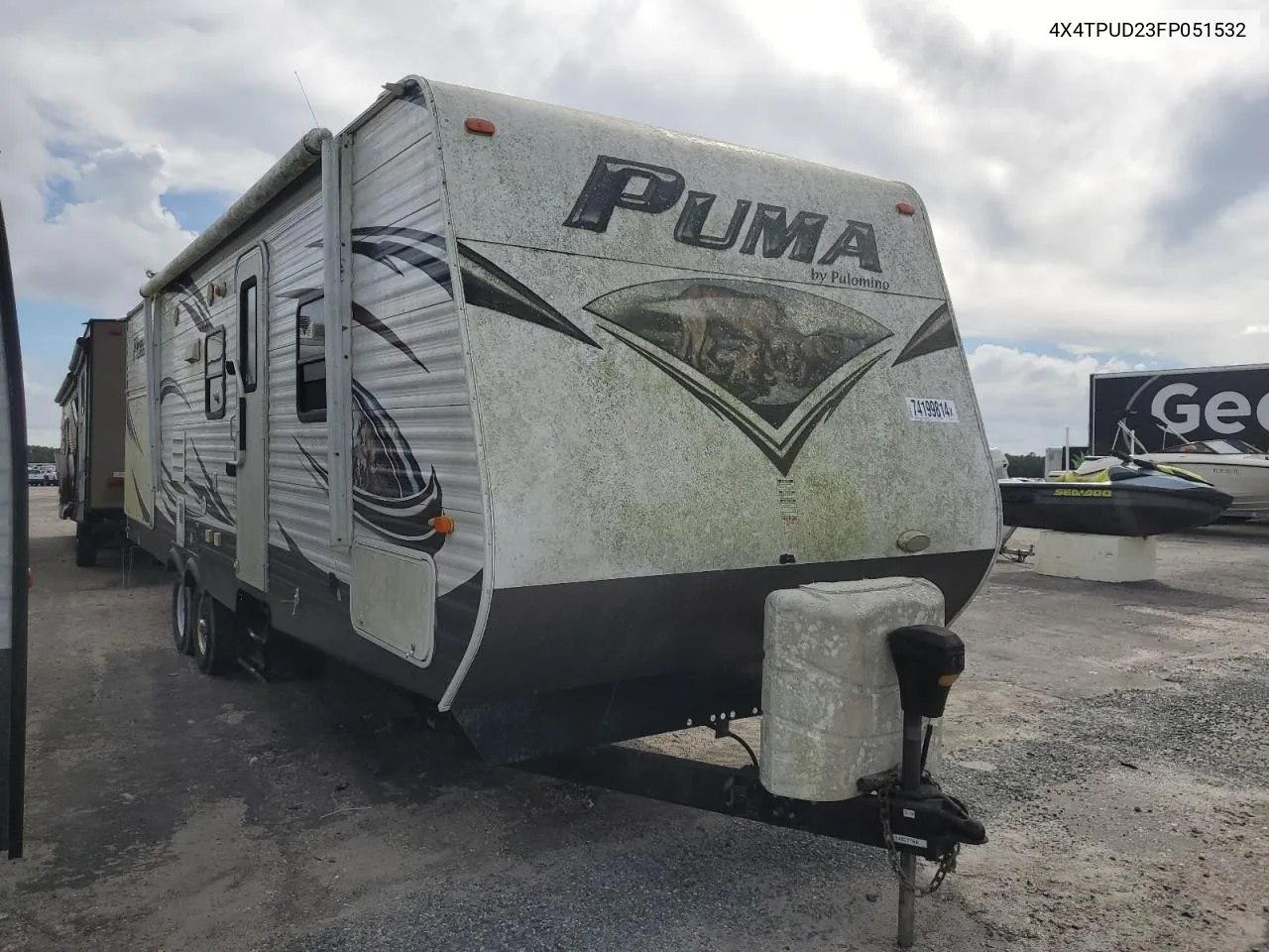 2015 Puma Trailer VIN: 4X4TPUD23FP051532 Lot: 74199814