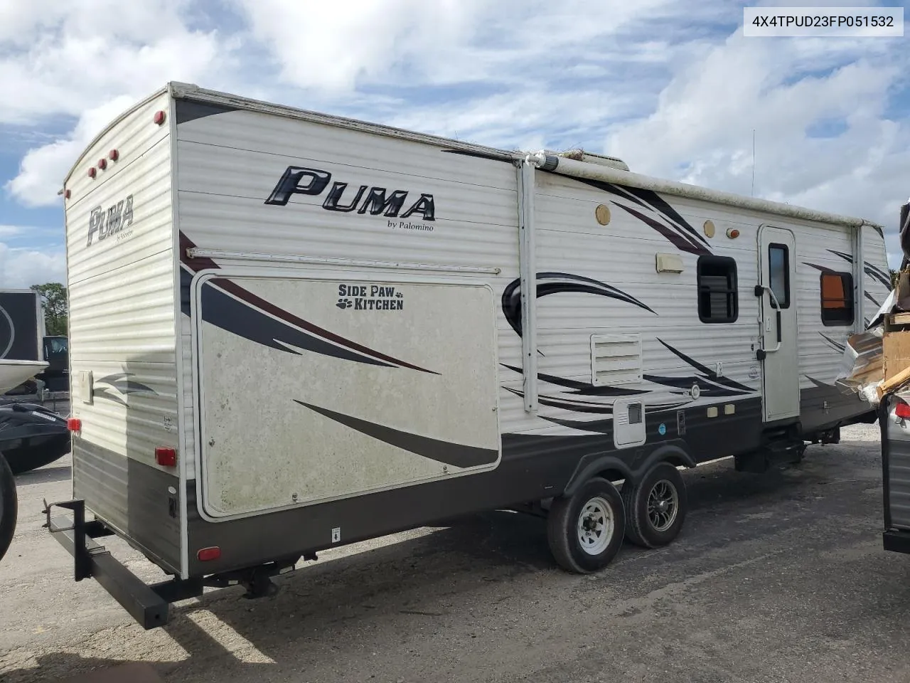 2015 Puma Trailer VIN: 4X4TPUD23FP051532 Lot: 74199814